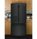 GE&reg; Black 32-3/4 in. 16.3 cu. ft. French Door Refrigerator 