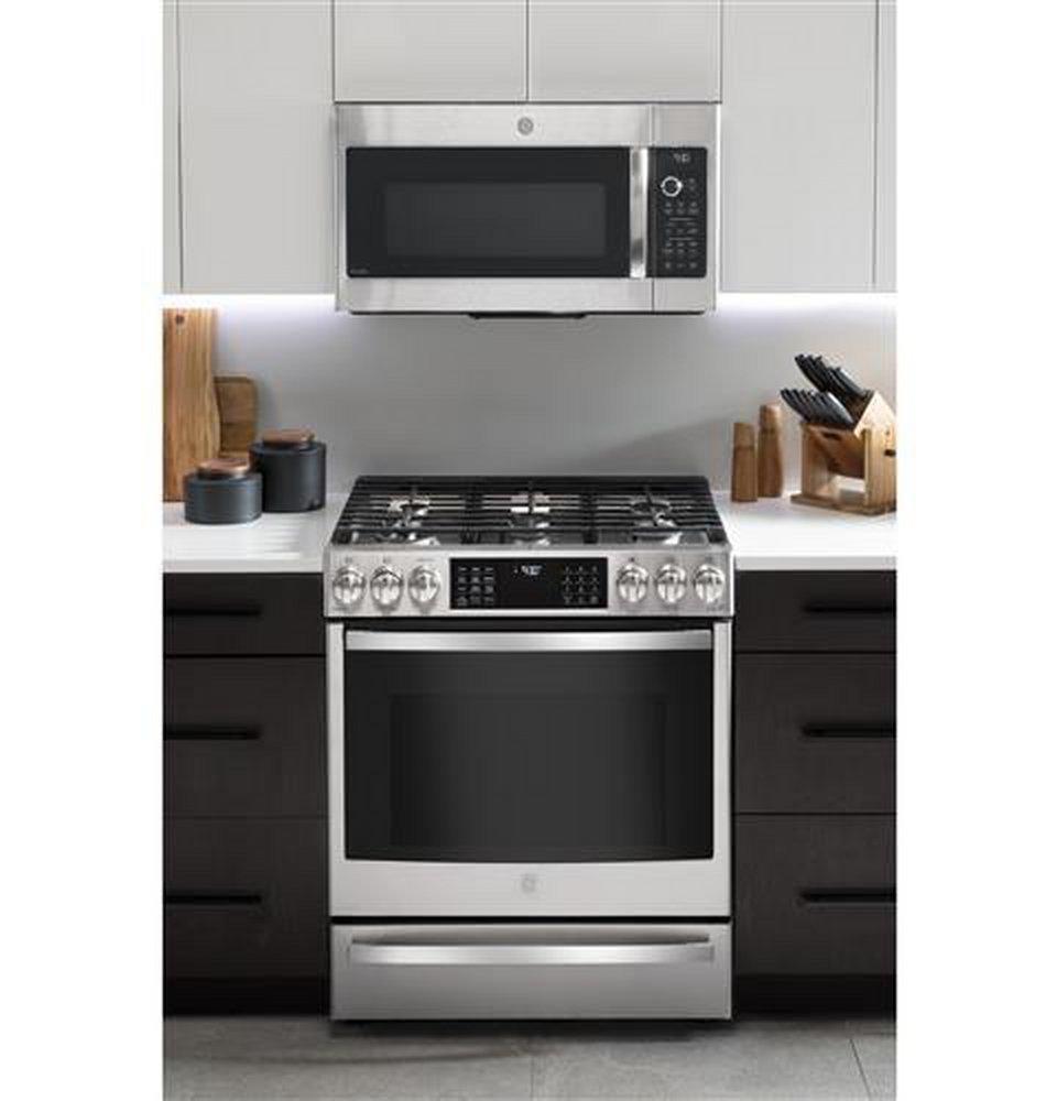 GE Profile&trade; Stainless Steel 1.7 cu. ft. 950 W External Over-the-Range Microwave 