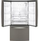 GE&reg; Fingerprint Resistant Slate 32-3/4 in. 17.44 cu. ft. French Door Refrigerator 