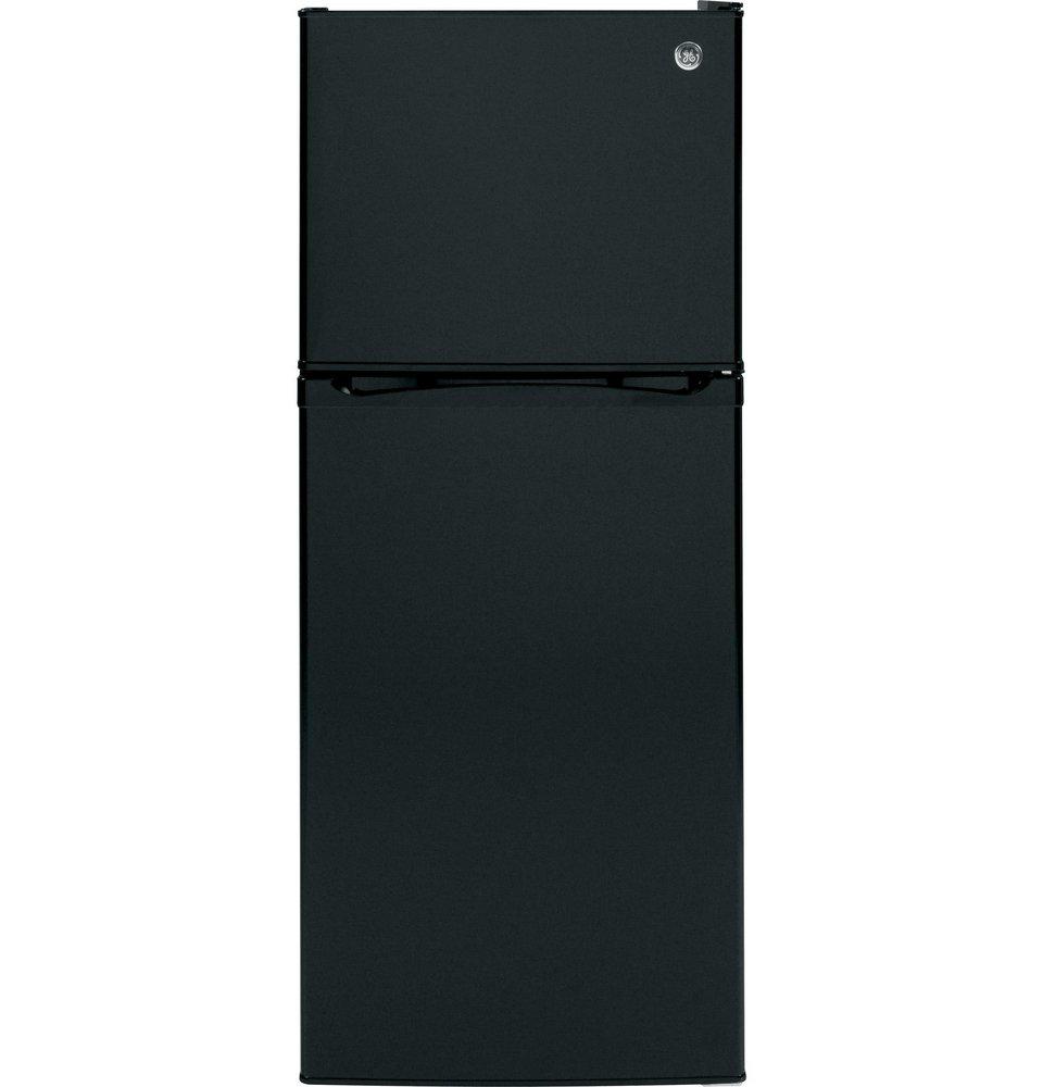 GE&reg; Black 24 in. 8.48 cu. ft. Top Mount Freezer Refrigerator 