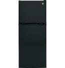 GE&reg; Black 24 in. 8.48 cu. ft. Top Mount Freezer Refrigerator 