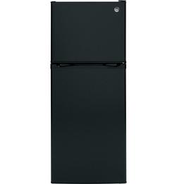 24 in. 11.6 cu. ft. Top Mount Freezer Refrigerator in Black
