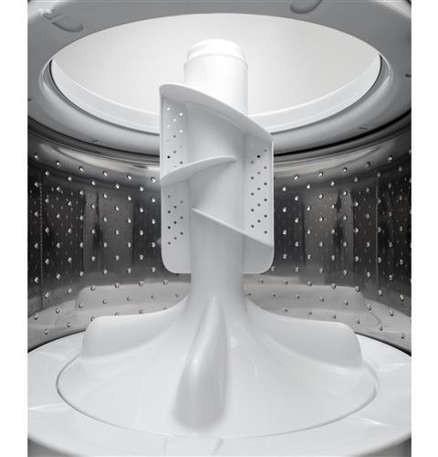 GE&reg; White 27 in. 3.8 cu. ft. Electric Top Load Washer 