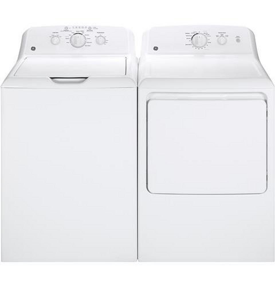 GE&reg; White 27 in. 3.8 cu. ft. Electric Top Load Washer 