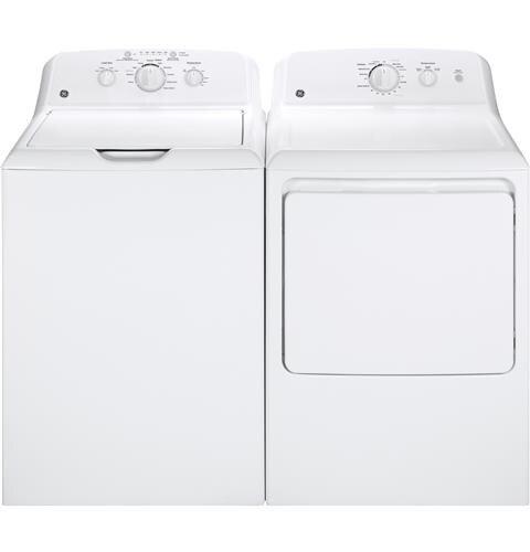 GE&reg; White 27 in. 3.8 cu. ft. Electric Top Load Washer 
