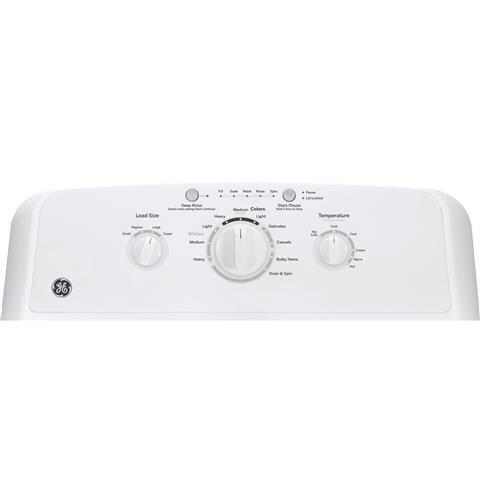 GE&reg; White 27 in. 3.8 cu. ft. Electric Top Load Washer 
