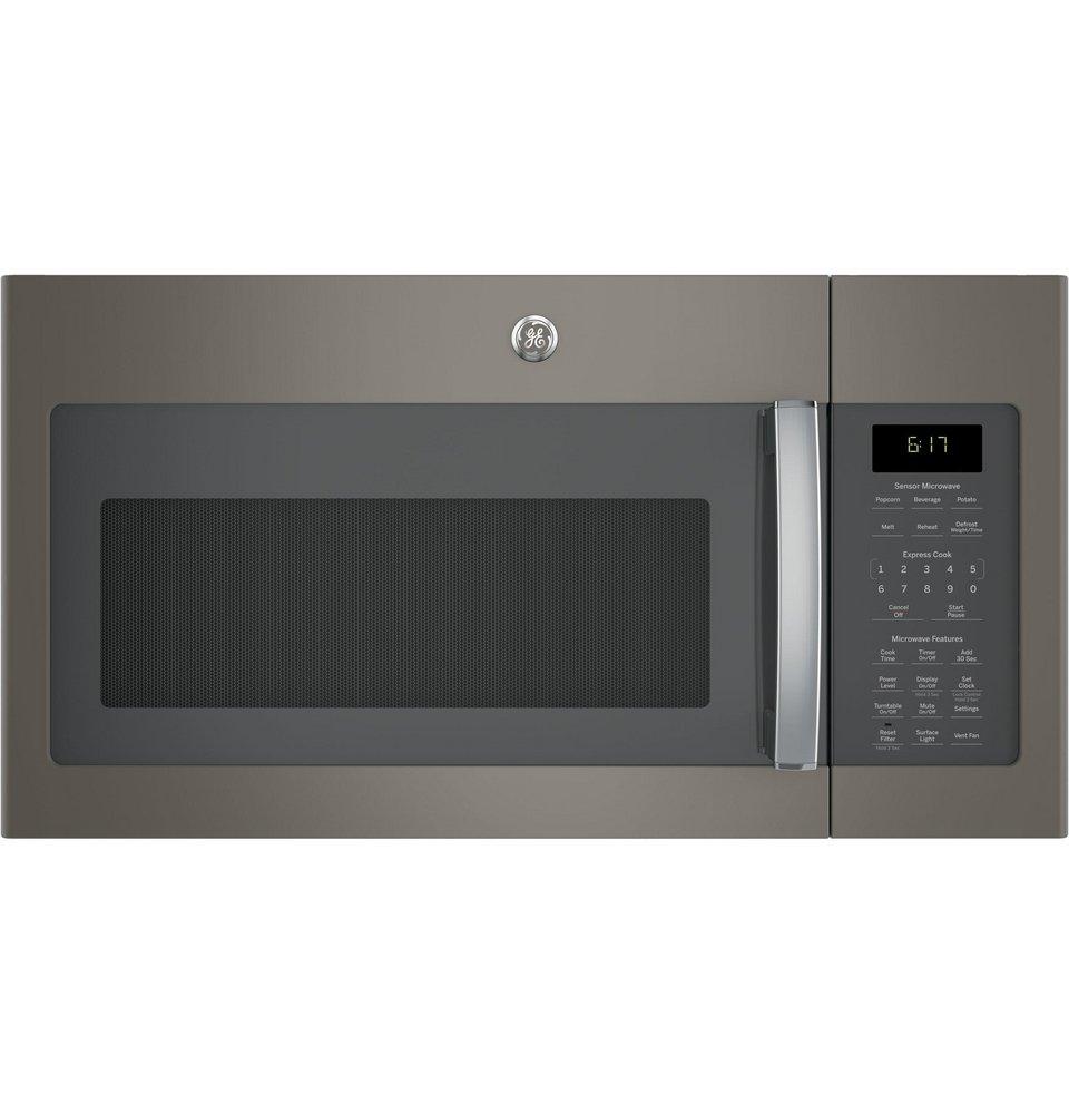 GE&reg; Slate 1.7 cu. ft. 1000 W External Over-the-Range Microwave 