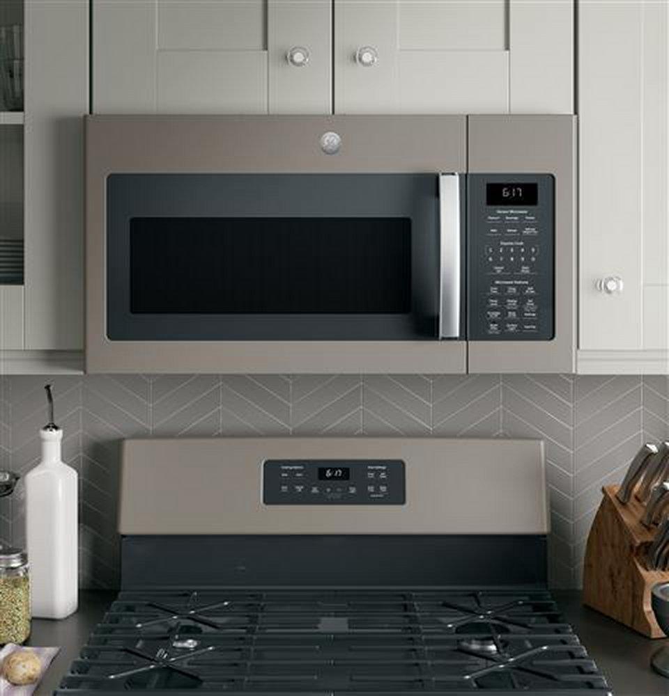 GE&reg; Slate 1.7 cu. ft. 1000 W External Over-the-Range Microwave 