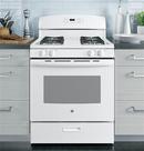 GE&reg; White 30 in. Gas 4-Burner Sealed Freestanding Range 