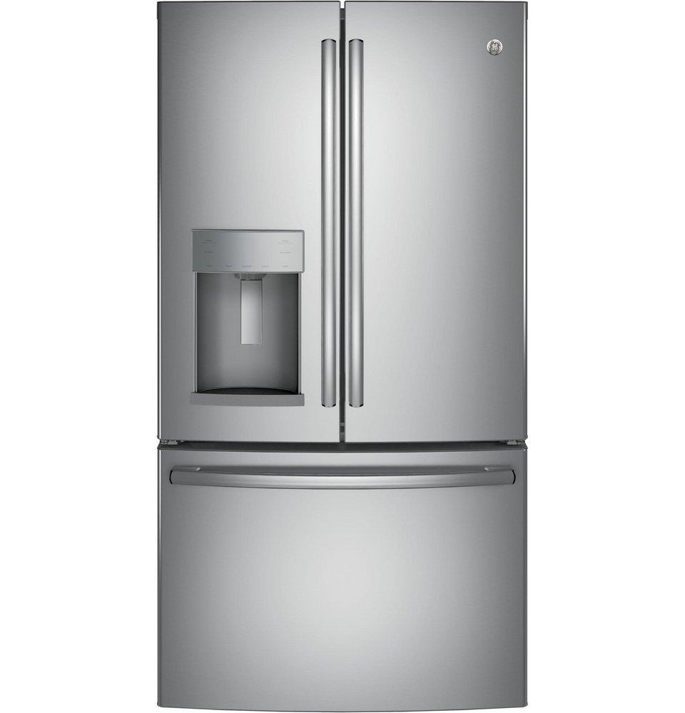 GE&reg; Stainless Steel 35-3/4 in. 18.5 cu. ft. French Door Refrigerator 