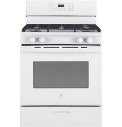 30 in. Gas 5-Burner Sealed Freestanding Range in White