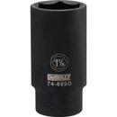 DEWALT Silver 1 in. 6 Point Chrome Vanadium Steel Drive Deep Impact Socket 