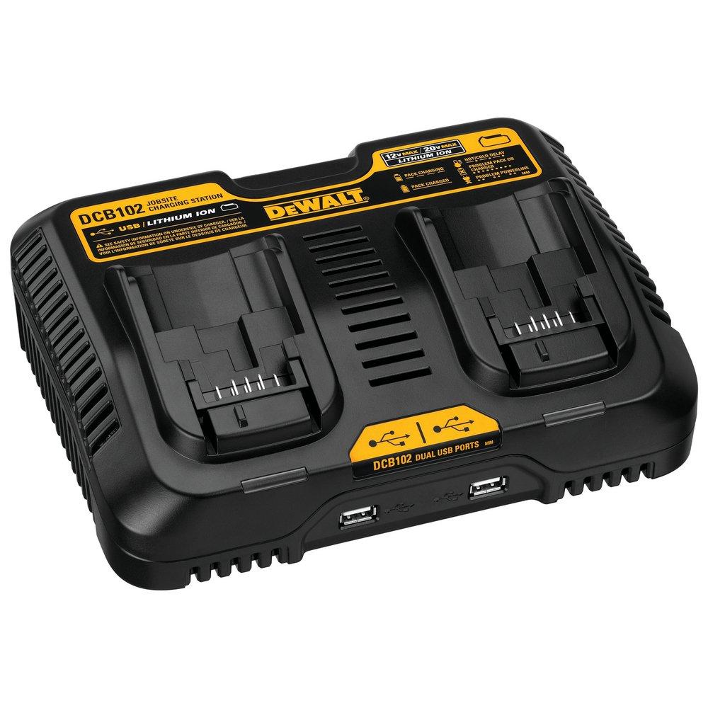DEWALT Black Lithium-ion Charging Station for 12V - 20V MAX Series Lithium-Ion BatteMAX Batteries in Black 