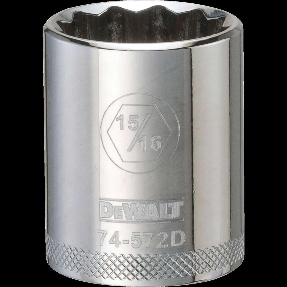DEWALT Polished Chrome 1/2 in. Socket 