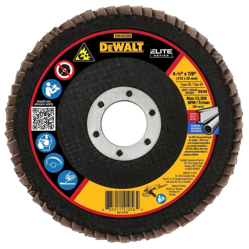 DEWALT Yellow 7/8 in. Ceramic Flap Disc 