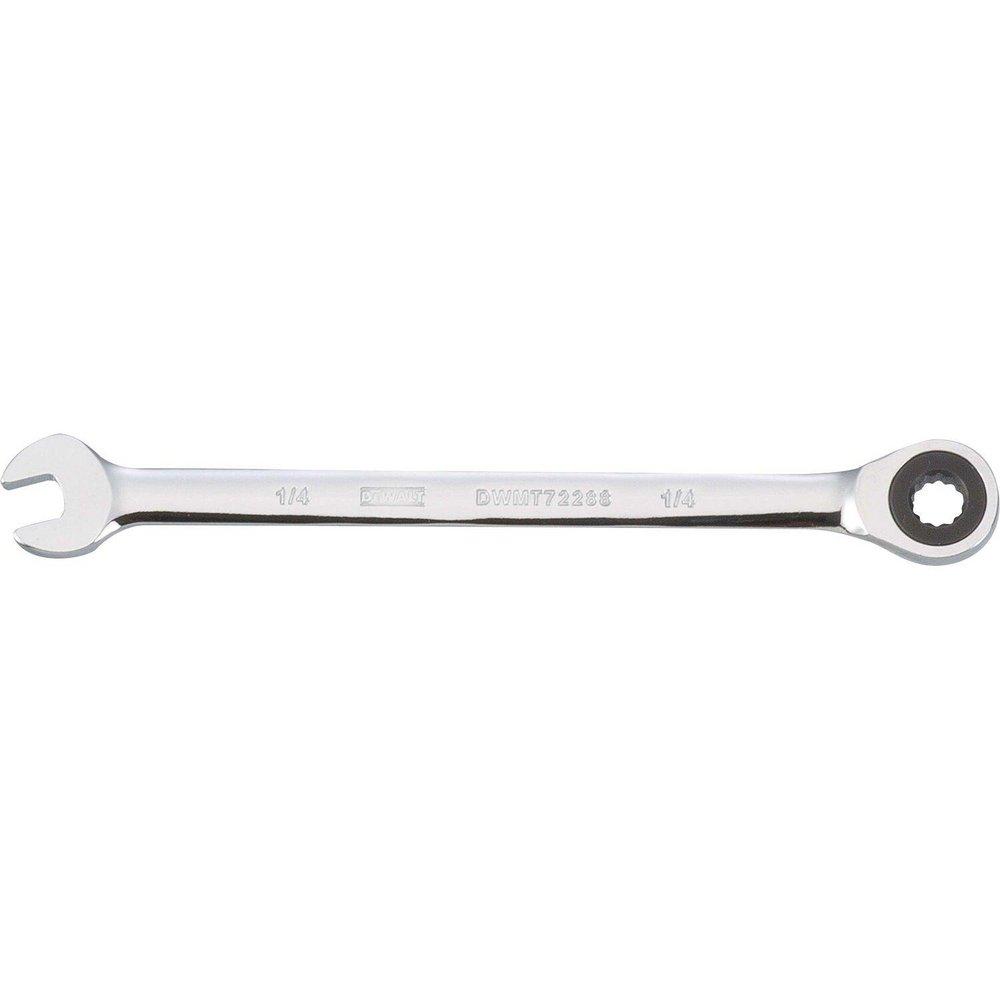 DEWALT Polished Chrome 1/4 in. Combination Wrench 