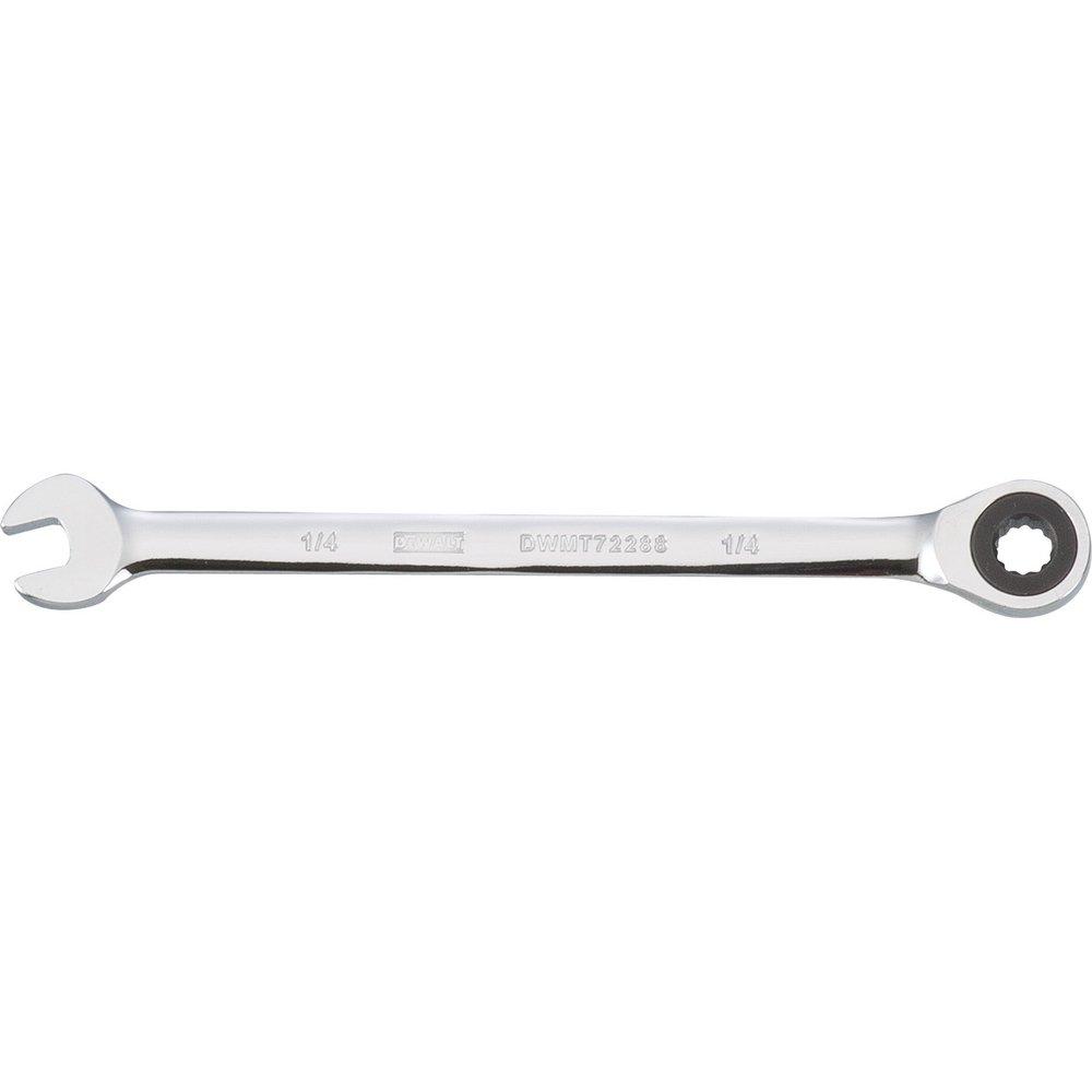 DEWALT Polished Chrome 1/4 in. Combination Wrench 