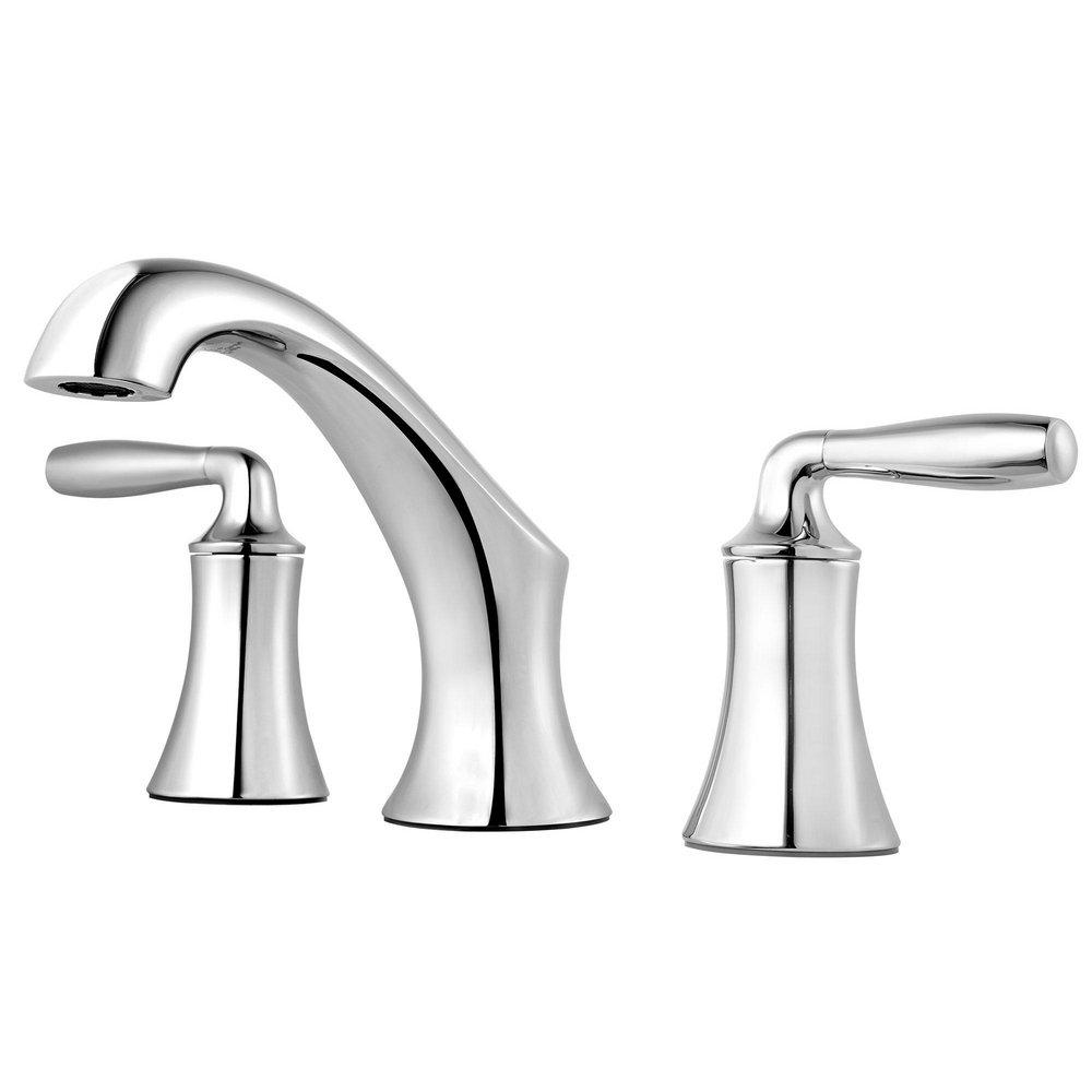 Pfister Polished Chrome Two Handle Widespread Bathroom Sink Faucet 