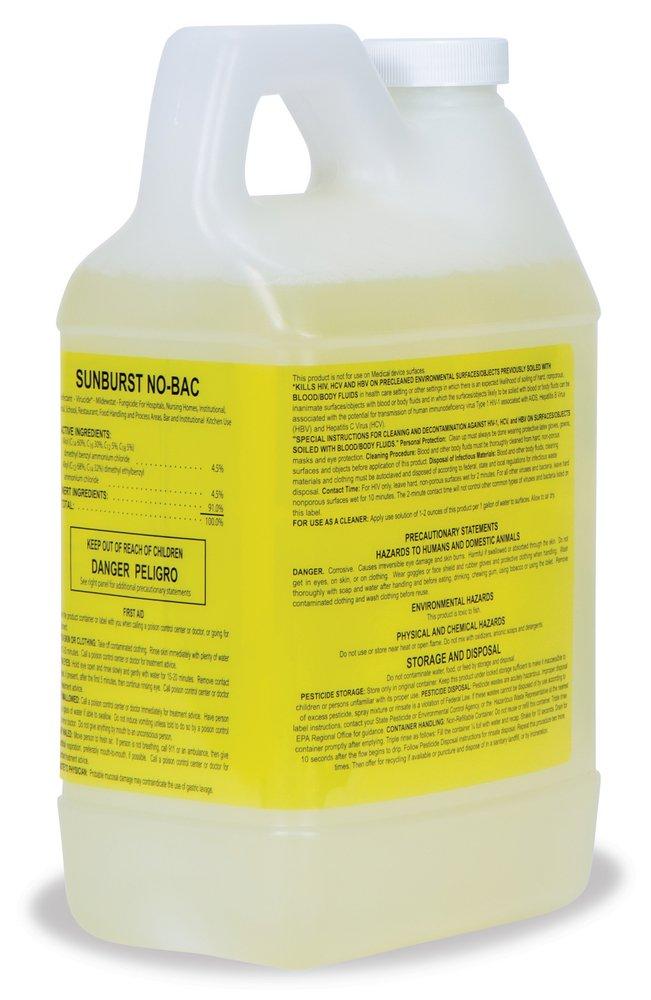 treatment water/bac 64oz Sunburst Chemicals No-Bac 64 oz. Multi-purpose Cleaner (Case of 2)