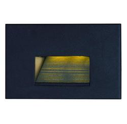 4W 1-Light 3000 Kelvin LED Step Light in Black