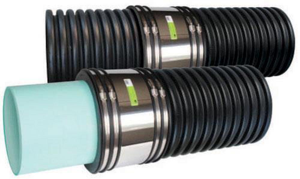 Fernco Corrugated x Cast Iron PVC Flexible Coupling 