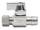 Sioux Chief Chrome Plated F1960 x Compression Straight Supply Stop Valve in Chrome Plated 