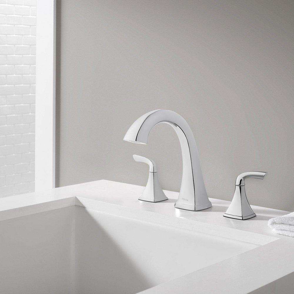 Pfister Polished Chrome Two Handle Roman Tub Faucet Trim Only 