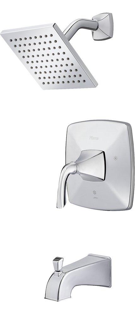 Pfister Polished Chrome Single Handle Bathtub & Shower Faucet (Trim Only) 