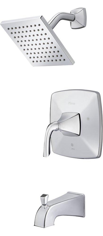 Pfister Polished Chrome Single Handle Single Function Bathtub & Shower Faucet (Trim Only) 