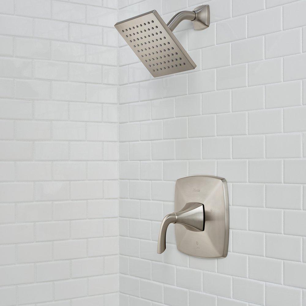Pfister Brushed Nickel Single Handle Single Function Bathtub & Shower Faucet (Trim Only) 