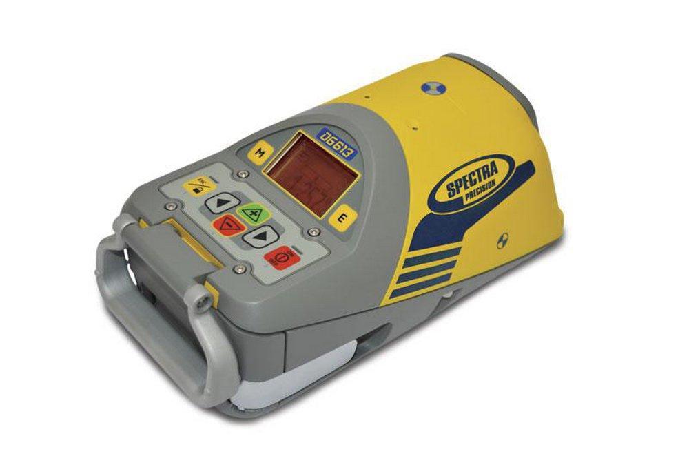 Spectra Precision Yellow Pipe Laser with Remote Control Adjustable Pole 