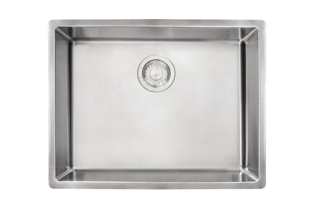 Franke Satin Stainless Steel 22-3/4 x 17-3/4 in. No Hole Stainless Steel Single Bowl Undermount Kitchen Sink 