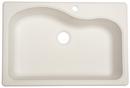 Franke White 33 x 22 in. 1 Hole Composite Single Bowl Undermount Kitchen Sink 