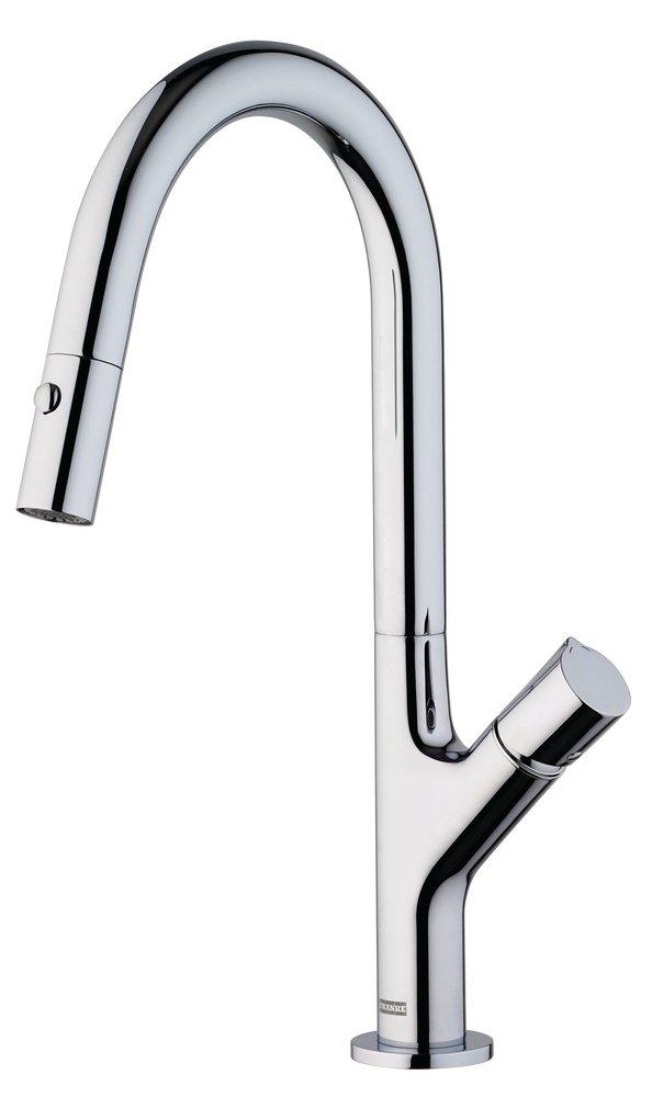Franke Polished Chrome Single Handle Pull Out Kitchen Faucet 
