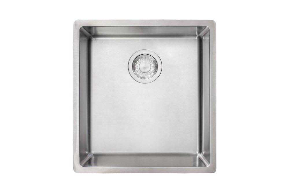 Franke Satin Stainless Steel 16-1/2 x 17-3/4 in. No Hole Stainless Steel Single Bowl Undermount Kitchen Sink 