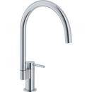 1.75 gpm 1-Hole High Arc Swivel Kitchen Sink Faucet with Single Lever Handle in Satin Nickel