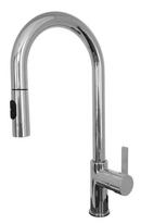 1.75 gpm 1 Hole Deck Mount Kitchen Faucet with Single Lever Handle and Pull Down Spout in Polished Chrome