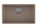 Franke Oyster 32 x 18-3/4 in. No Hole Composite Single Bowl Undermount Kitchen Sink 