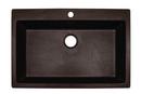 Franke Mocha 33 x 22 in. 1 Hole Composite Single Bowl Dual Mount Kitchen Sink 
