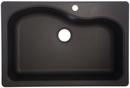Franke Graphite 33 x 22 in. 1 Hole Composite Single Bowl Dual Mount Kitchen Sink 