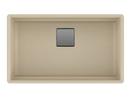 Franke Champagne 32 x 18-3/4 in. No Hole Composite Single Bowl Undermount Kitchen Sink 