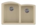 Franke Champagne 33 x 21-3/4 in. No Hole Composite Double Bowl Undermount Kitchen Sink 