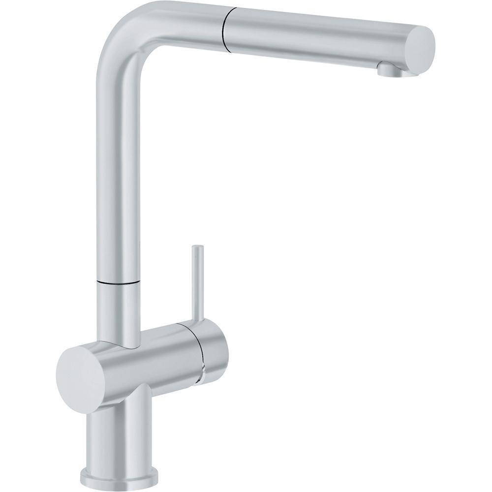 Franke Satin Nickel 1.75 gpm 1-Hole Pull-Out Kitchen Sink Faucet with Single Lever Handle 