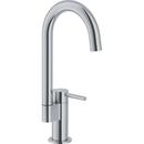1.75 gpm 1-Hole Swivel Kitchen Sink Bar Faucet with Single Lever Handle in Satin Nickel