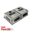 Franke Brushed Steel 33-7/16 x 22-7/16 in. 1 Hole Stainless Steel Double Bowl Dual Mount Kitchen Sink 