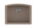 Franke Oyster 25 x 19-5/8 in. No Hole Composite Single Bowl Undermount Kitchen Sink 