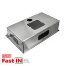 Franke Brushed Steel 33-7/16 x 22-7/16 in. Stainless Steel Single Bowl Dual Mount Kitchen Sink in Brushed Steel 