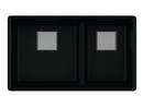 Franke Onyx 32 x 18-3/4 in. No Hole Composite Double Bowl Undermount Kitchen Sink 