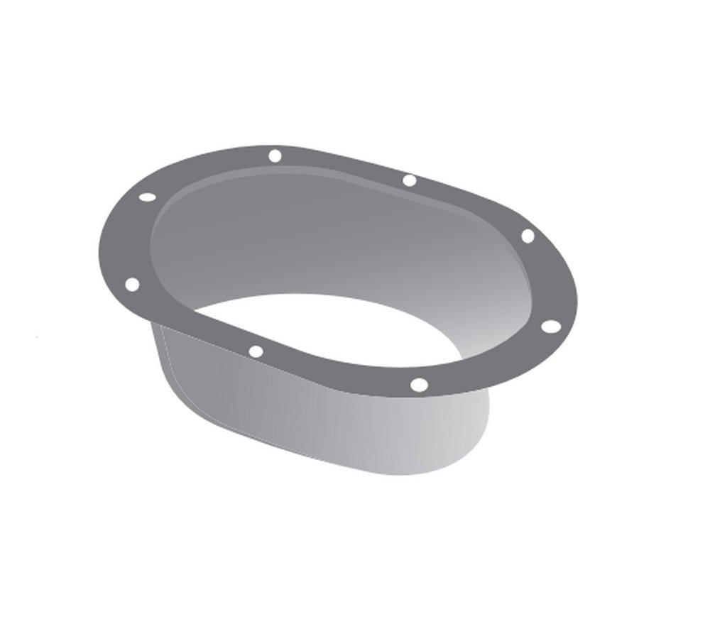 American Construction Metals Galvanized Galvanized Rectangle Outlet 