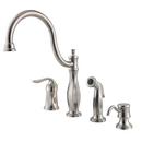 Pfister Stainless Steel 2.2 gpm 4-Hole Kitchen Faucet with Single Lever Handle 